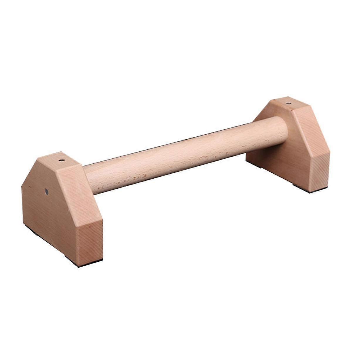 Push-Up Stand Wood Pushup Bars Non-Slip Base Exercise Home Workout Equipment Handle Stands for Strength Training 40CM
