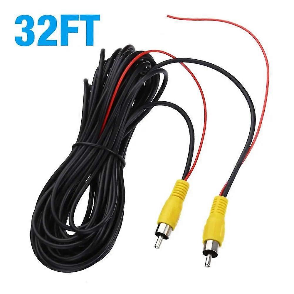 Universal 5/10M 32Ft Car RCA Extension Video Cable Rear View Backup Camera Line For Driving Recorder Navigation Monitor
