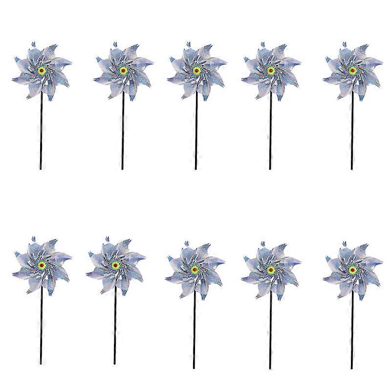 Bird Blinder Repellent Pinwheels Keep Birds Away Reflective Pinwheels for Garden Yard Patio Lawn New