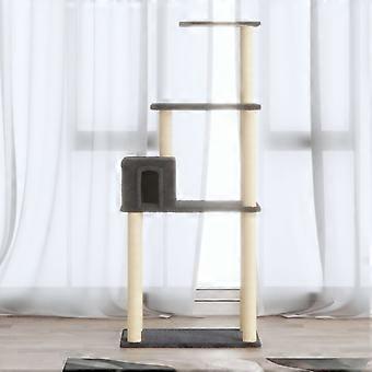 Kratzbaum mit Sisal-Kratzbäumen creme 147 cm