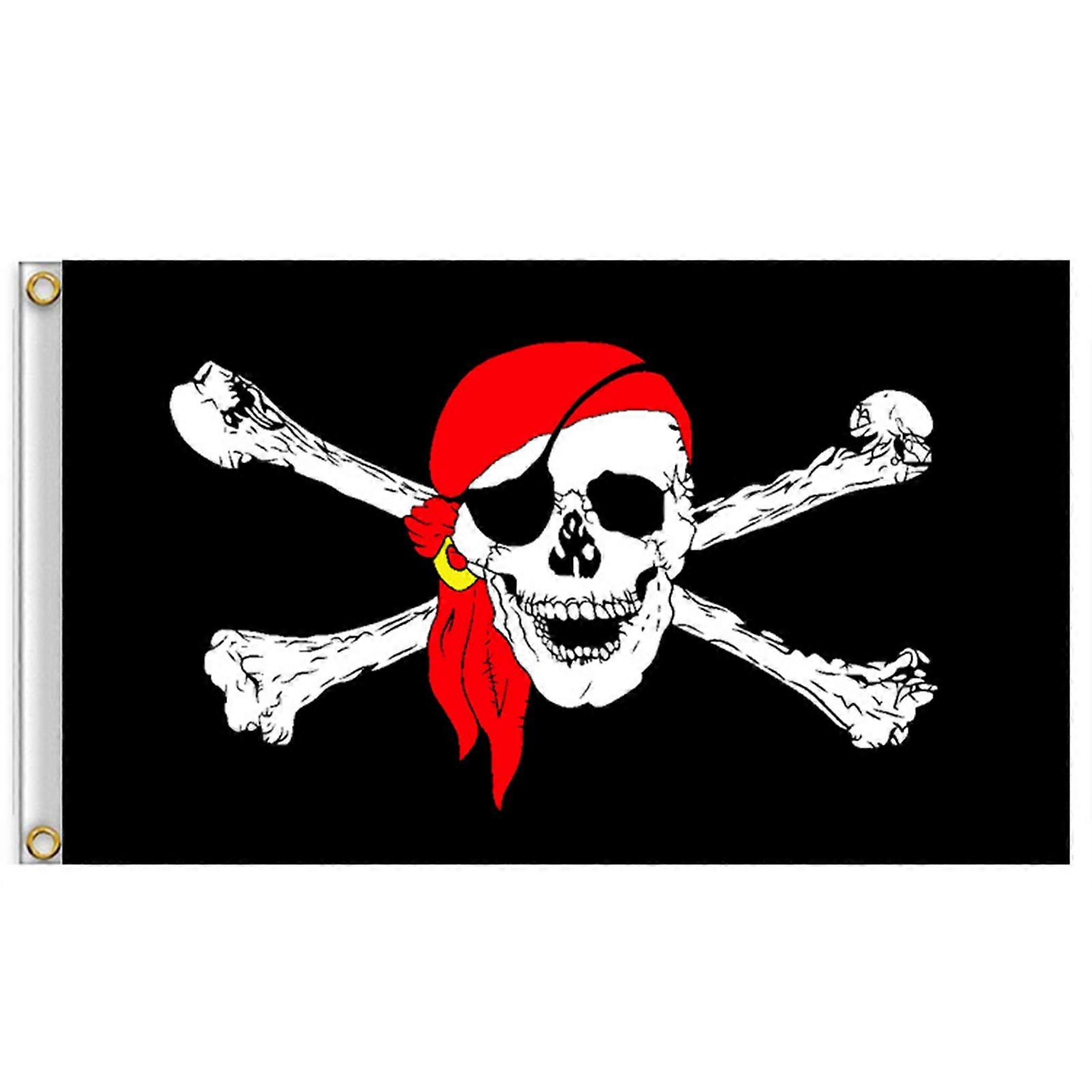 Pirate Skull and Crossbones Flag for Party Decoration and and Pirate Parties
