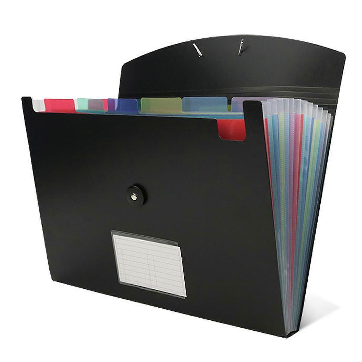 Accordian File Organizer 13 Pocket Expanding File Folder Plastic Expandable File Folder Color Insid