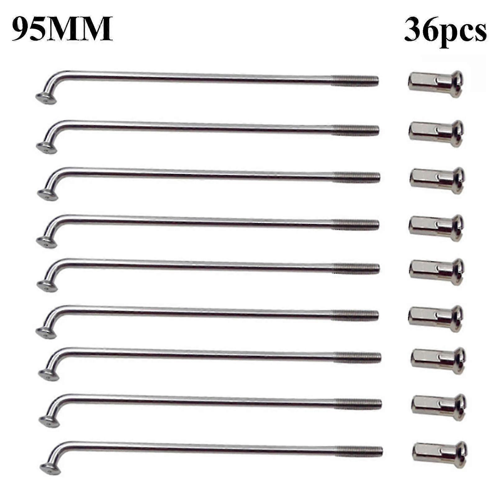 36pcs Bicycle Spokes Long Lasting Muti *function Lightweight Mountain Bicycle Spokes For Bicycle 95mm