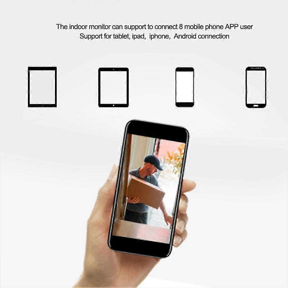 7inches Wifi Video Intercom Doorbell Door Phone RFID Camera 3 Apartment