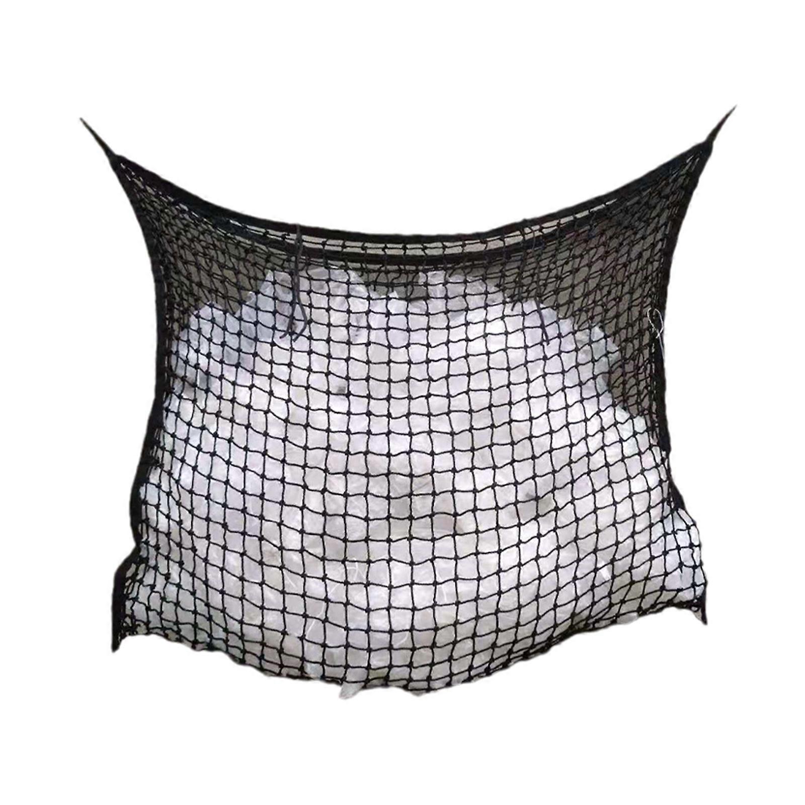 für Heufuttersack mit großem Fassungsvermögen getrocknete Strohgittersäcke langsamer Futterautomat für Pferde