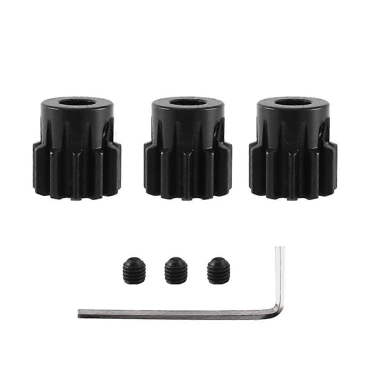 Control remoto del engranaje del coche M1.5 Módulo 8.0 Agujero interno Acero cromado 11t Conjunto de engranajes del motor que incluye Mac