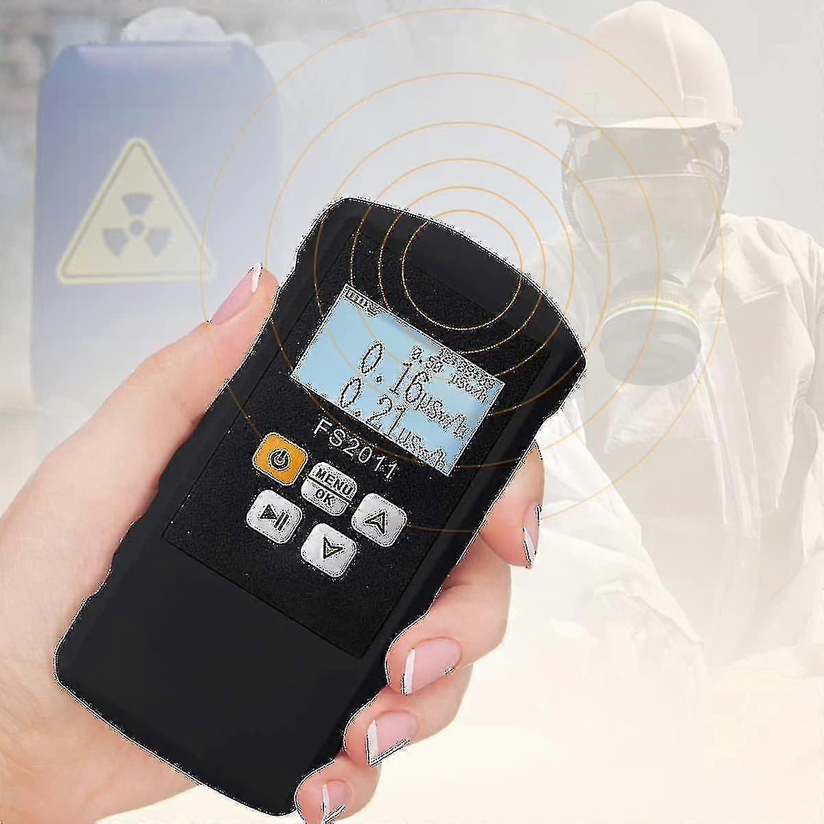 Professional Nuclear Radiation Detector - Geiger Counter Dosage Alarm Device With Lcd Screen, Personal Radiation Detector, Portable Dosimeter Monito
