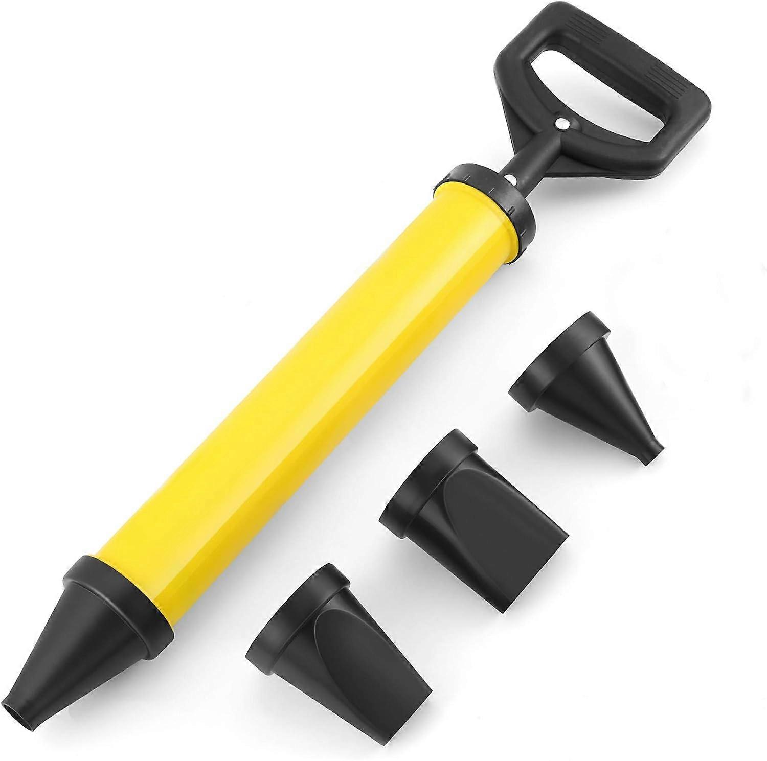 Cement Caulking Gun,Cement Caulking Pump, Mortar Pointing with 4 Nozzle Grouting Gun Sprayer Applicator Tool for Cement Lime