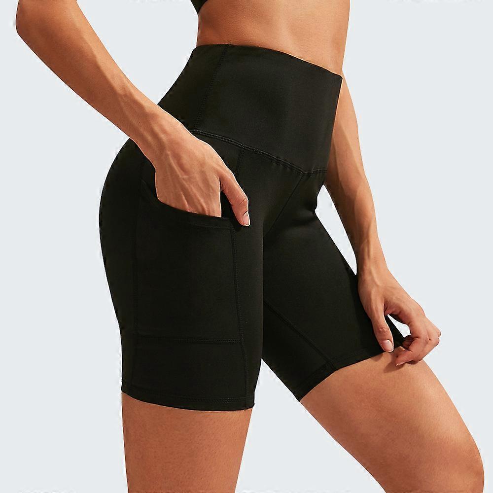 1Pack Biker Shorts for Women 5" High Waisted Stretch Spandex Workout Shorts for Summer Yoga Running Athletic