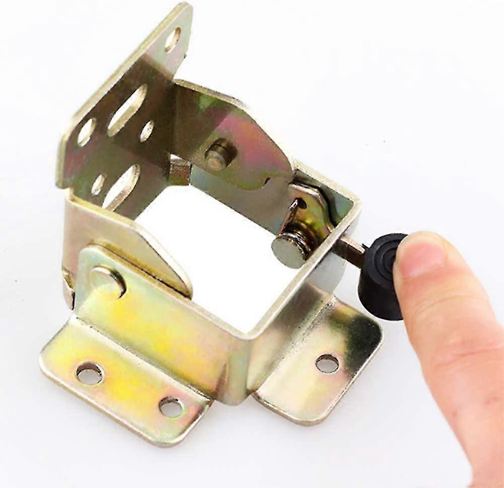Pack 90 Degree Folding Shelf Self-locking Hinge Cold Rolled Steel Folding Table Legs Bed Legs Hidden Support Hinges For Extending Table And Chair Legs