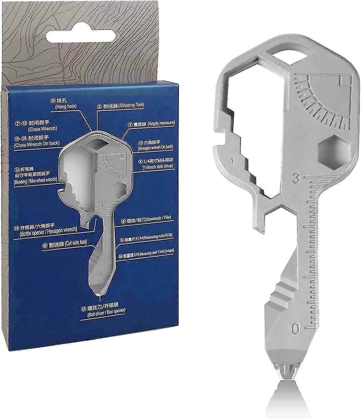 Multi Tool Wrench Holder, 24 Functions Stainless Steel Multi Tool