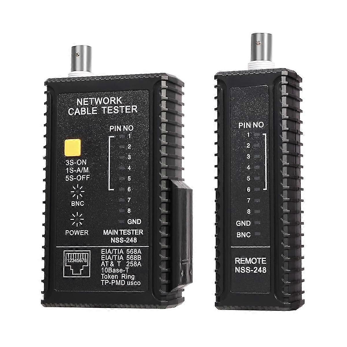 Coax Continuity Tester, Network Cable Tester for Data & Coax Cables
