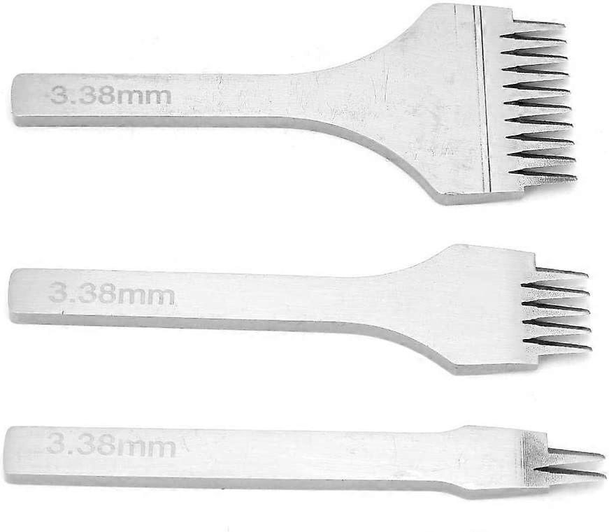 3 Pcs Leather Chisel, 3.38mm Leather Die-Steel Chisel