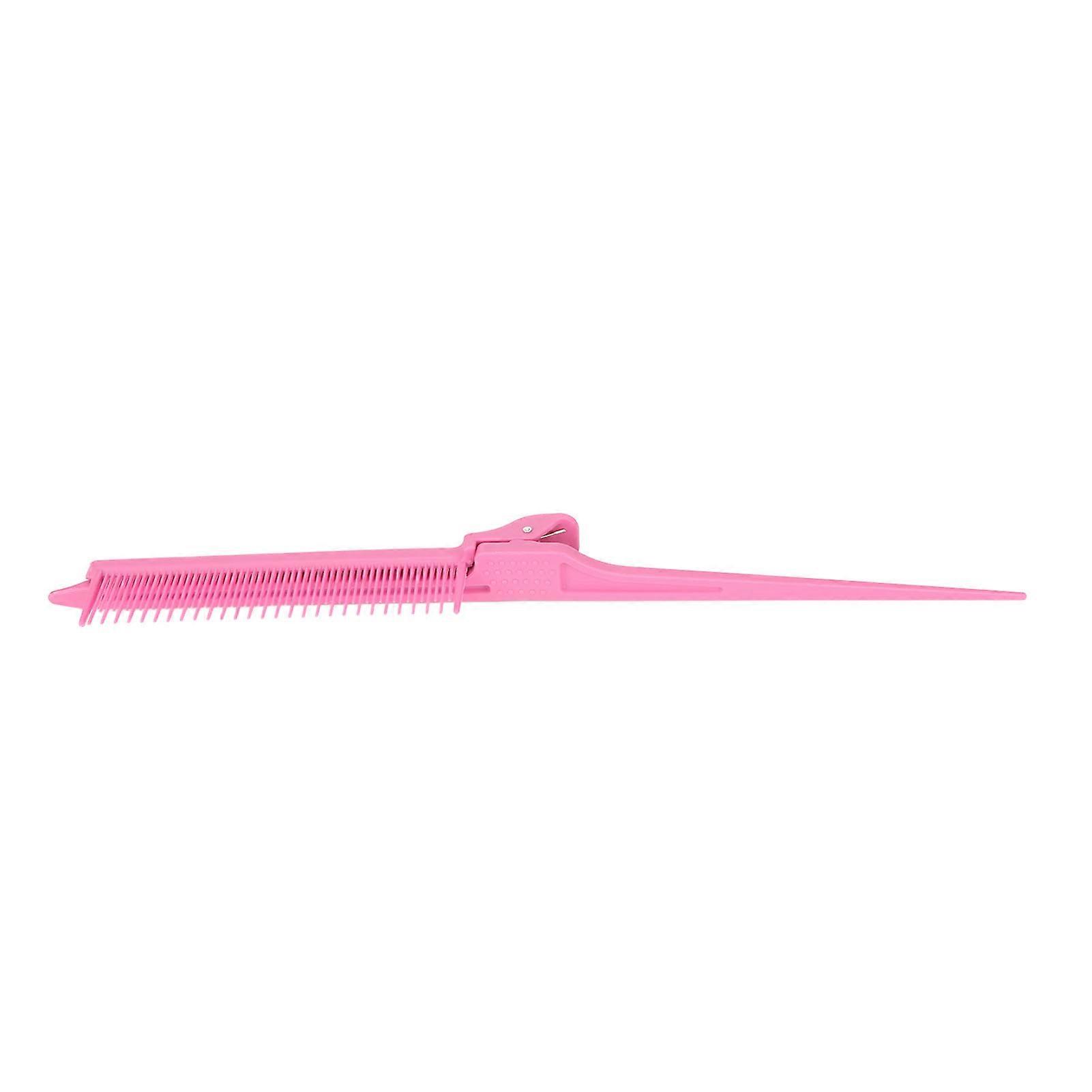 Rat Tail Clip Comb Professional Pink Highlighting Comb Hair Styling Tool for Straightening Dyeing