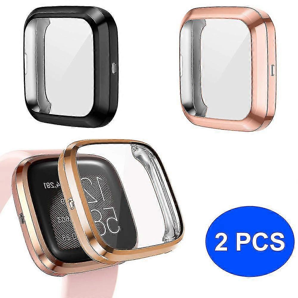 2 Pcs Set Case Compatible With Fitbit Versa 2 Protective Case