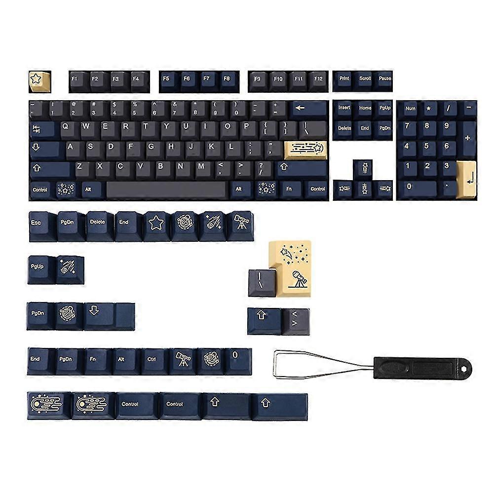 135 Keys Stargaze Keycap Cherry Profile PBT Keycaps for ID60/GK61 64 68/71/75/84/RK836/87/96/980/10