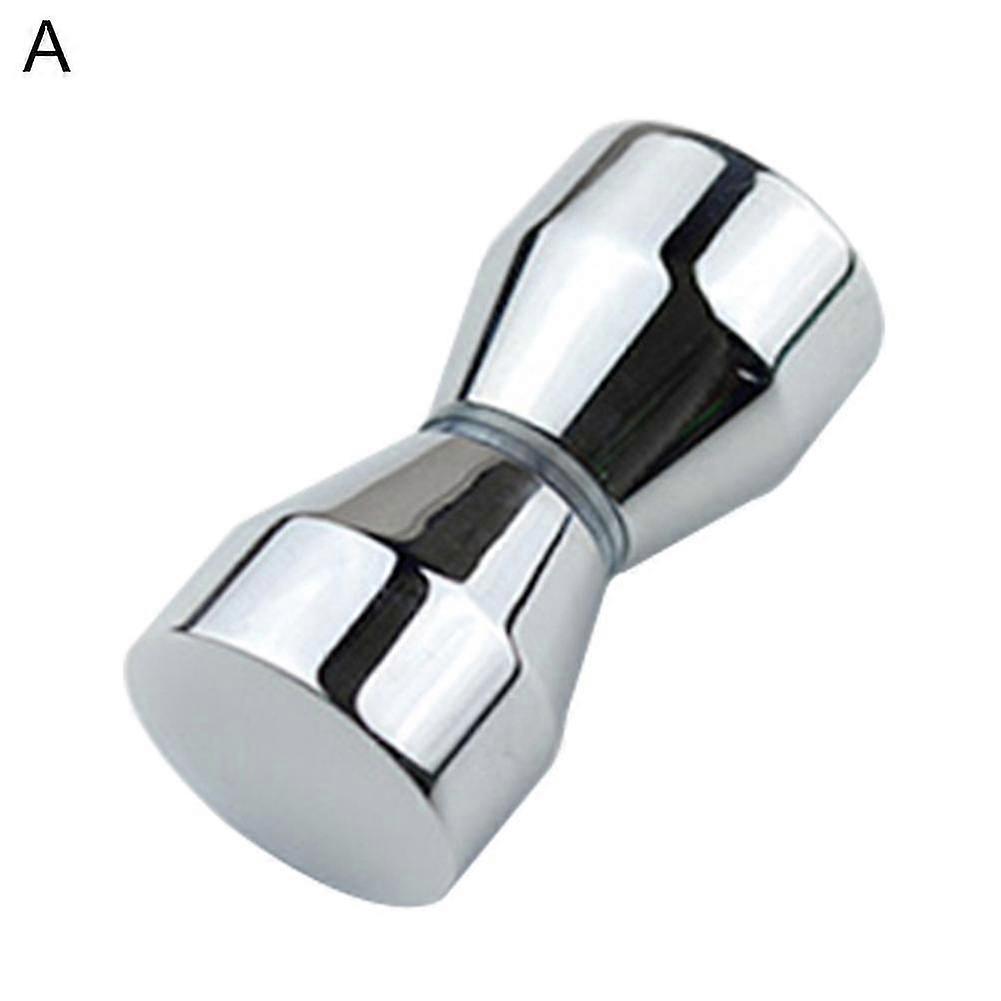 Rustfrit stål Back-to-back Glas dørknap Puller Push Badeværelse Bruser Håndtag