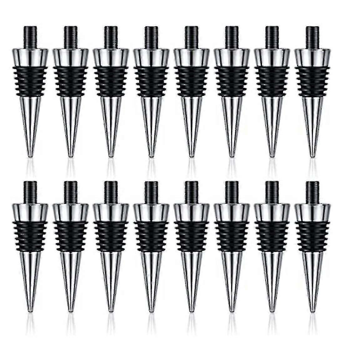 16 delar metallkork, tomt vinkorkskit, återanvändbart vinkorkinsats, set med hårdvara för bröllopsvinpåsar