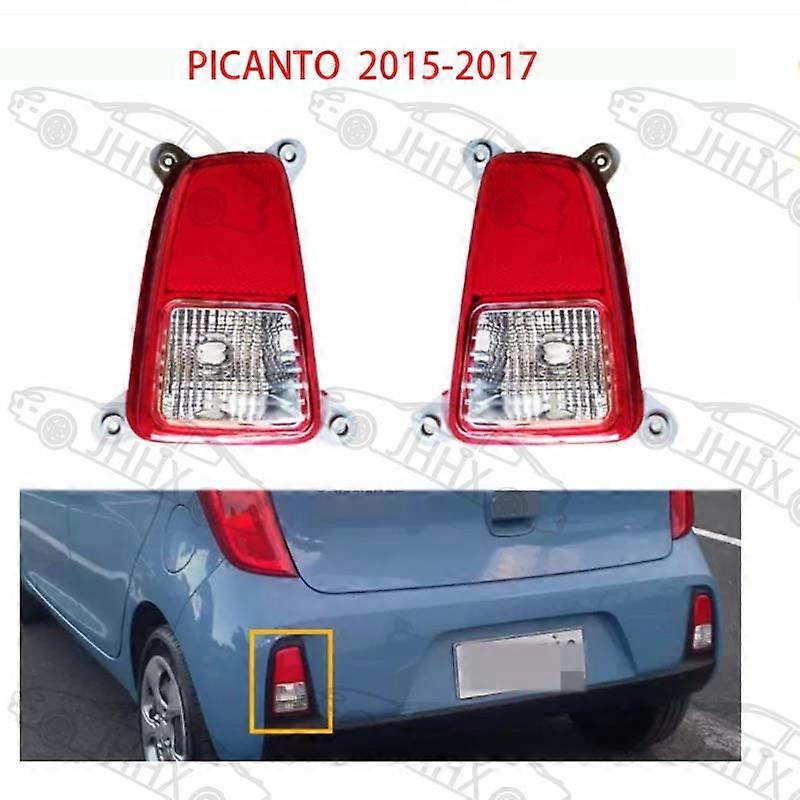 Compatible Picanto Eurostar 2015-2017 Rear Tail Light Rear Bumper Light Anti-Trailing Light Reversing Light Signal Light