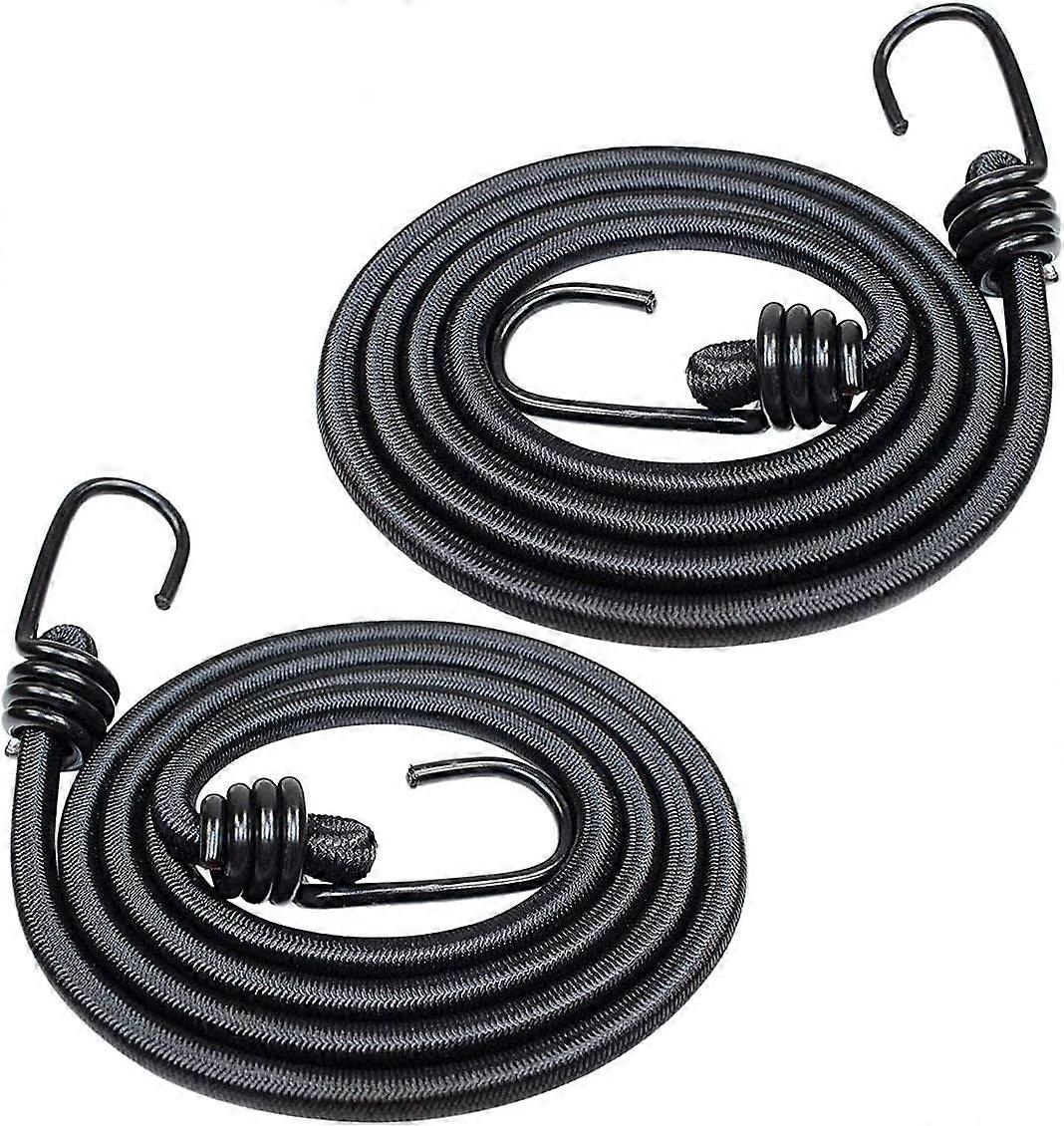 Pack of 2 Heavy Duty Bungee Bungee Bungee Cords with Hooks for Car, Caravan, Camping, Motorhome - 120cm