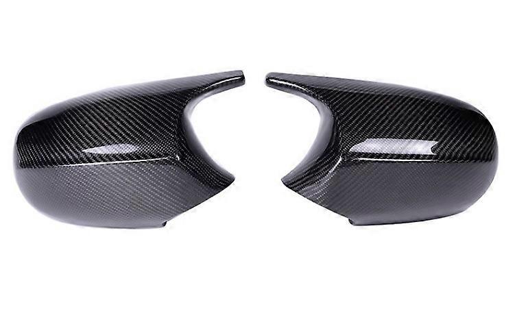 2xMirror Cover E90 Car Side Door Rearview Side Mirror Cover Cap For BMW E90 E91 2005-2007 E92 E93 2006-2009 M3 Style E80 E81 E87