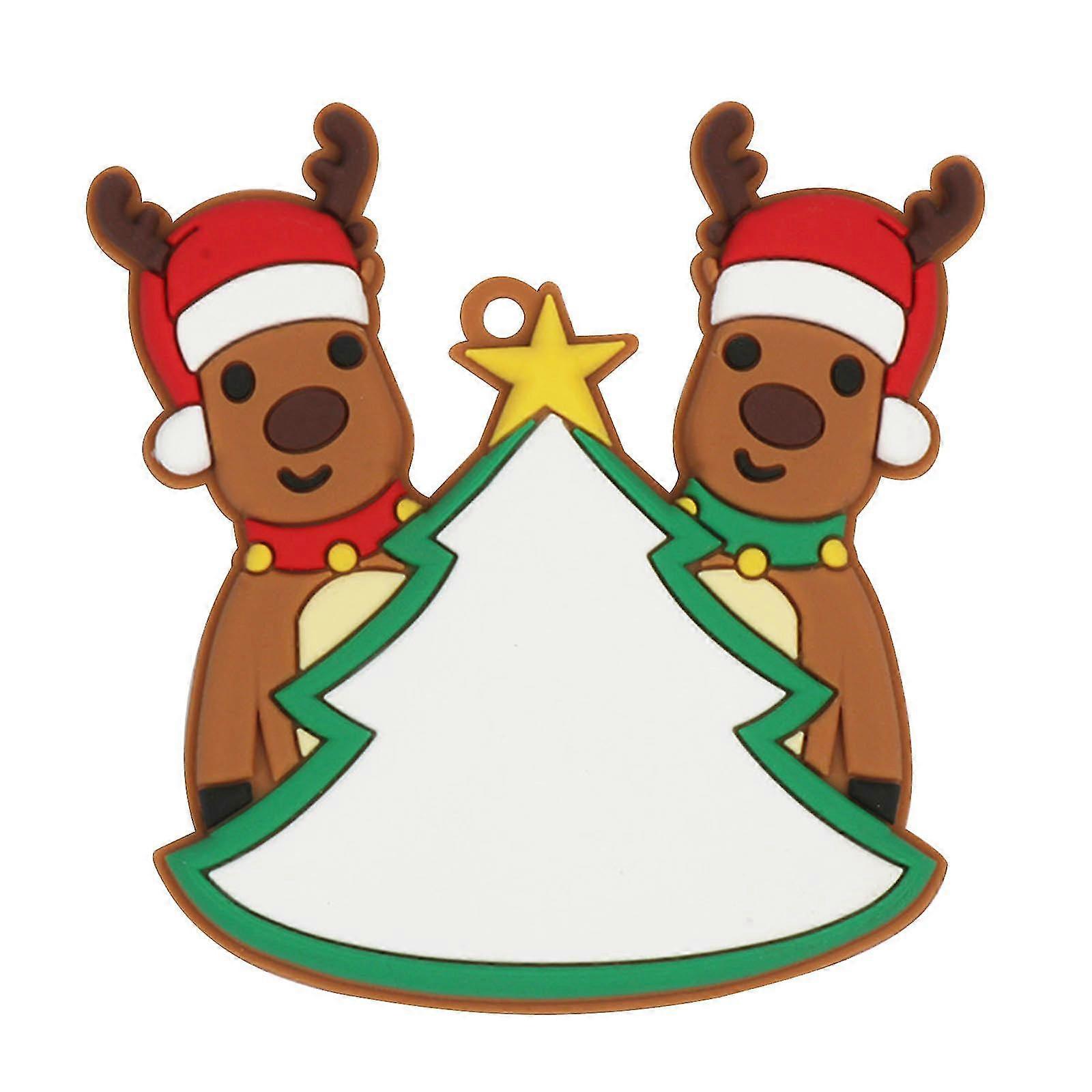 クリスマスデコレーションエルクペンダントパーソナライズリスト家族装飾品