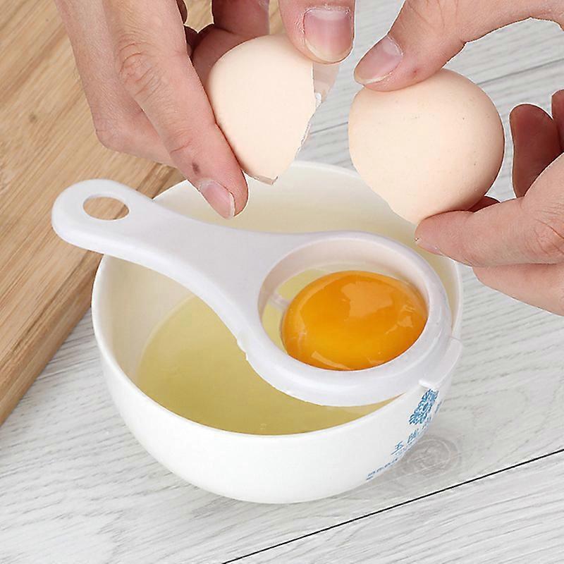 1PC Egg Yolk Separator Divider White Plastic Convenient Household Eggs Tool Cooking Baking Tool Kitchen Accessories Egg Tool