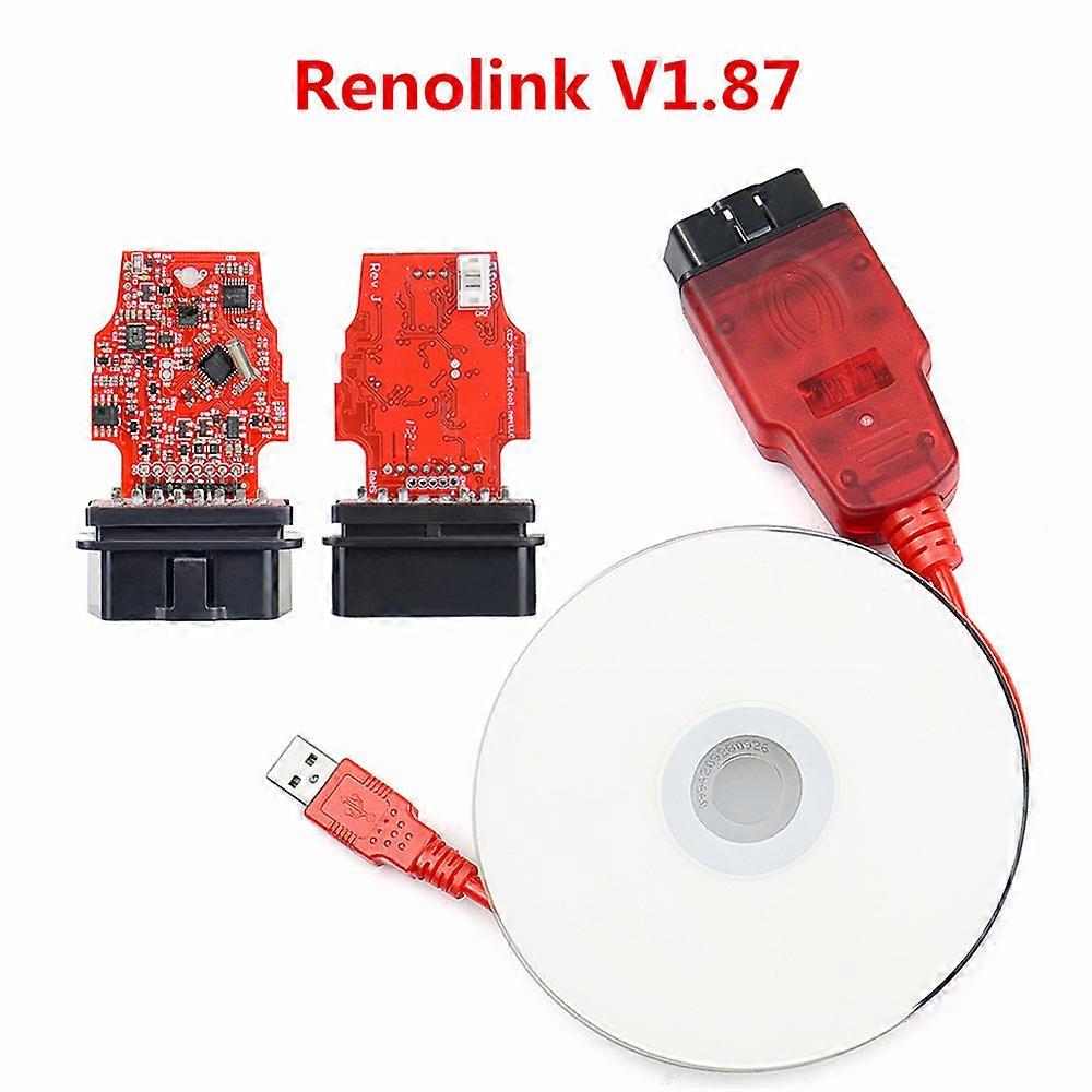 For Renolink V1.99/v1.94V1.87 OBD2 Interface Diagnostic For Renault For D-acia ECU Programmer /Key Coding/Airbag Resetting