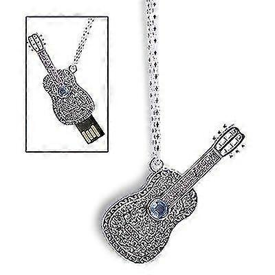 Gitarr Halsband Stil USB 2.0 Flash-disk, 8GB (silver)