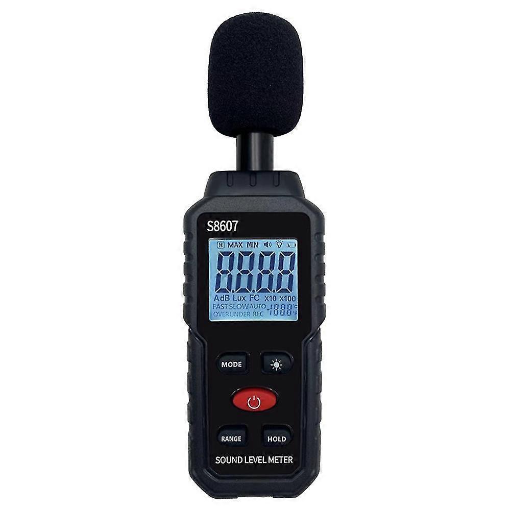 Støymåler Måling 30-130dB Db Detektor Audio Tester Diagnostic Tool