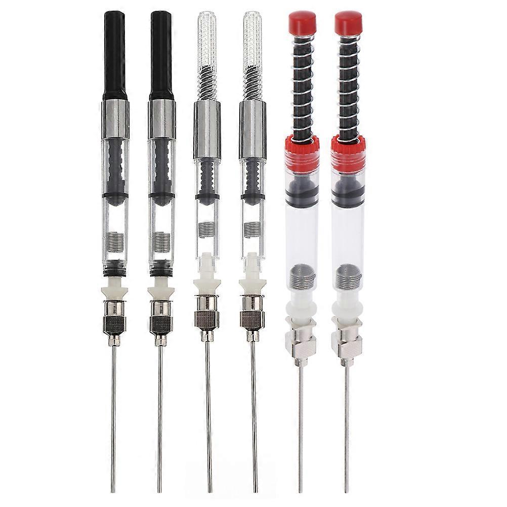 6pcs σιντριβάνι πένας άνοιξη πλήρωσης μελάνι βοηθητικό απορροφητή μελάνης