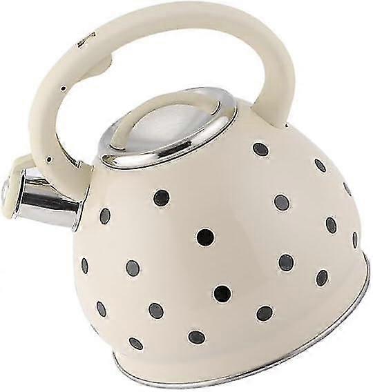 Stainless Steel 3.5L Whistling Tea Kettle - Simple Design, Boiling Container with Handle - Water Boiler for Tea - Cookware