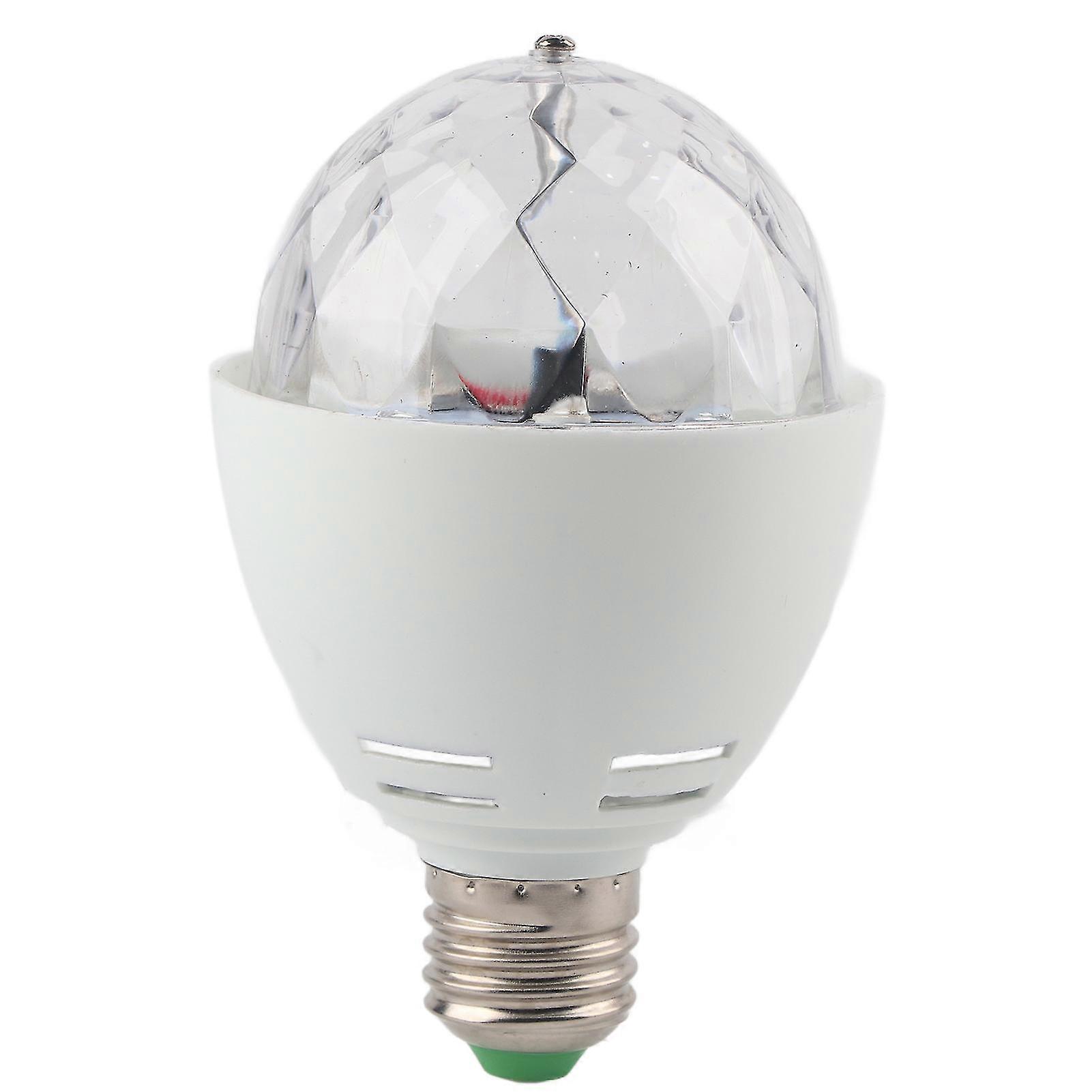 RGB Rotating LED Stage Light Bulb for Party DJ Disco - E27 Socket