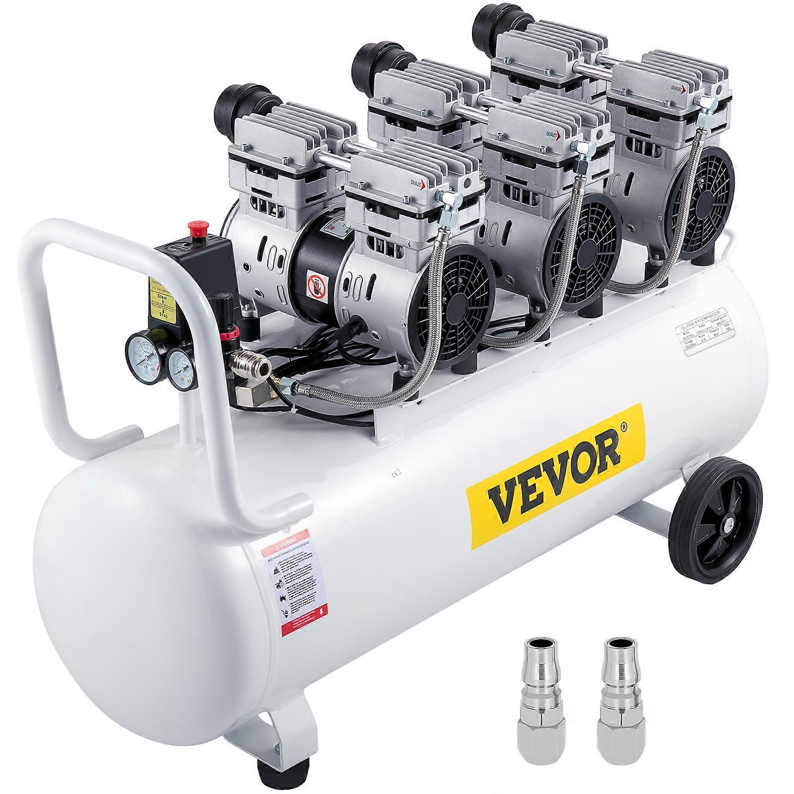 100L Luftkompressor 58db Ultra leise ölfrei für zu Hause 2,2KW