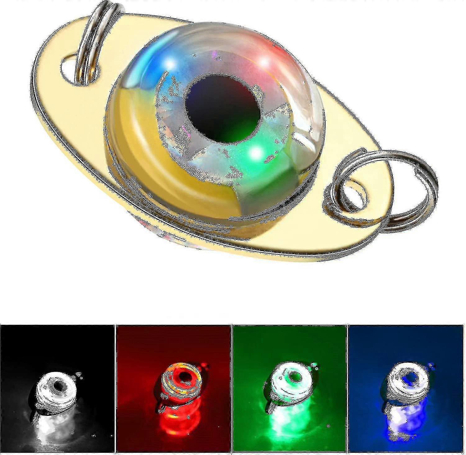 10 señuelos de pesca LED con cucharas de pesca y luces intermitentes