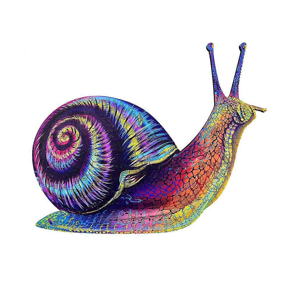 Irregular Wooden Animal Puzzle(Snails)