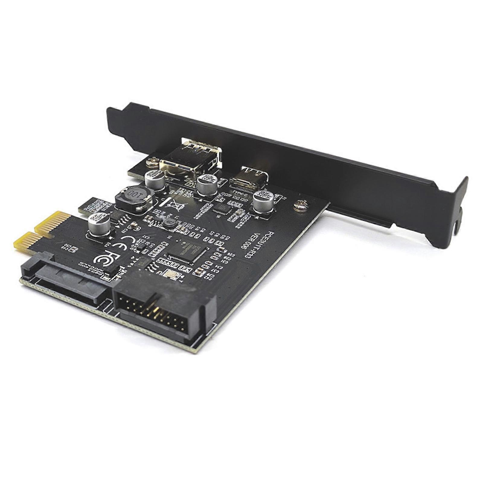 19Pin PCI-E USB3.0 Type C Front Panel Adapter 5Gb PCIE X1 USB Type-C Expansion