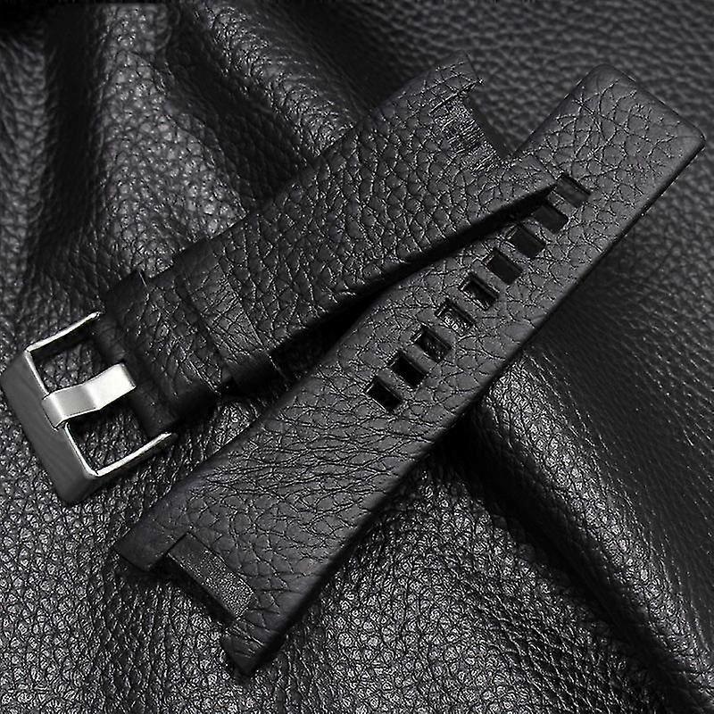 32MM 柴油缺口皮革表带 DZ1216 DZ1273 DZ4246 表带