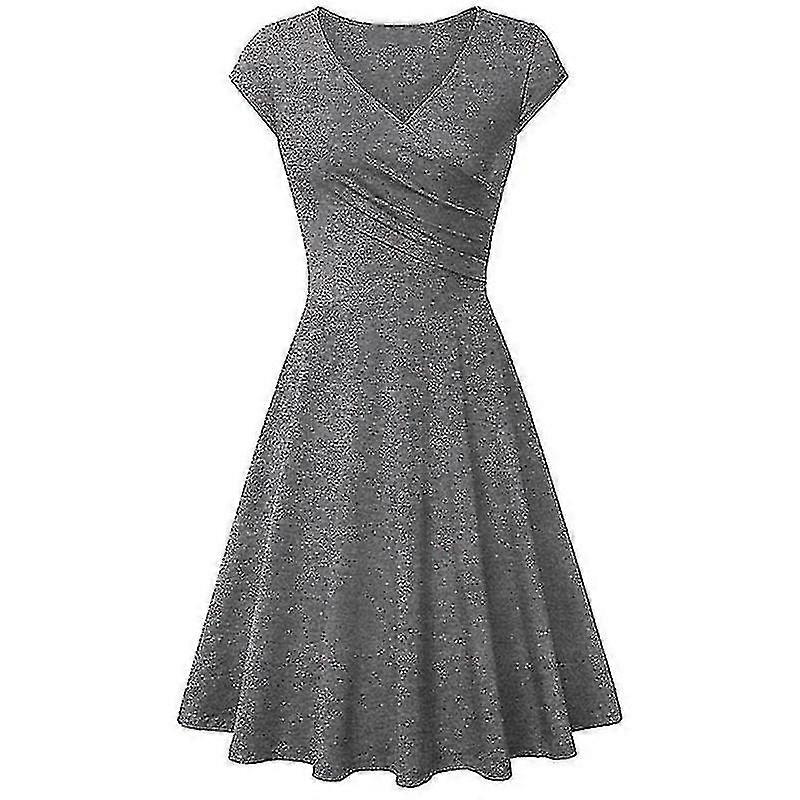 Women's Short Sleeve Wrap Dress