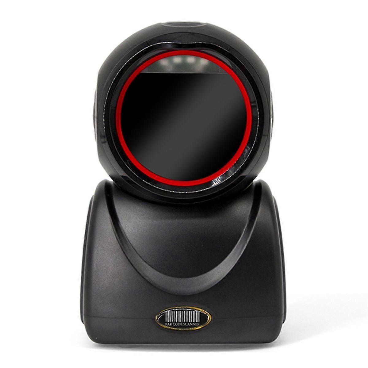 2D omnidirektionaler Barcode-Scanner 1D 2D QR-Code Desktop Auto Sense Barcode USB Data Matrix Reader Sensor Schwarz