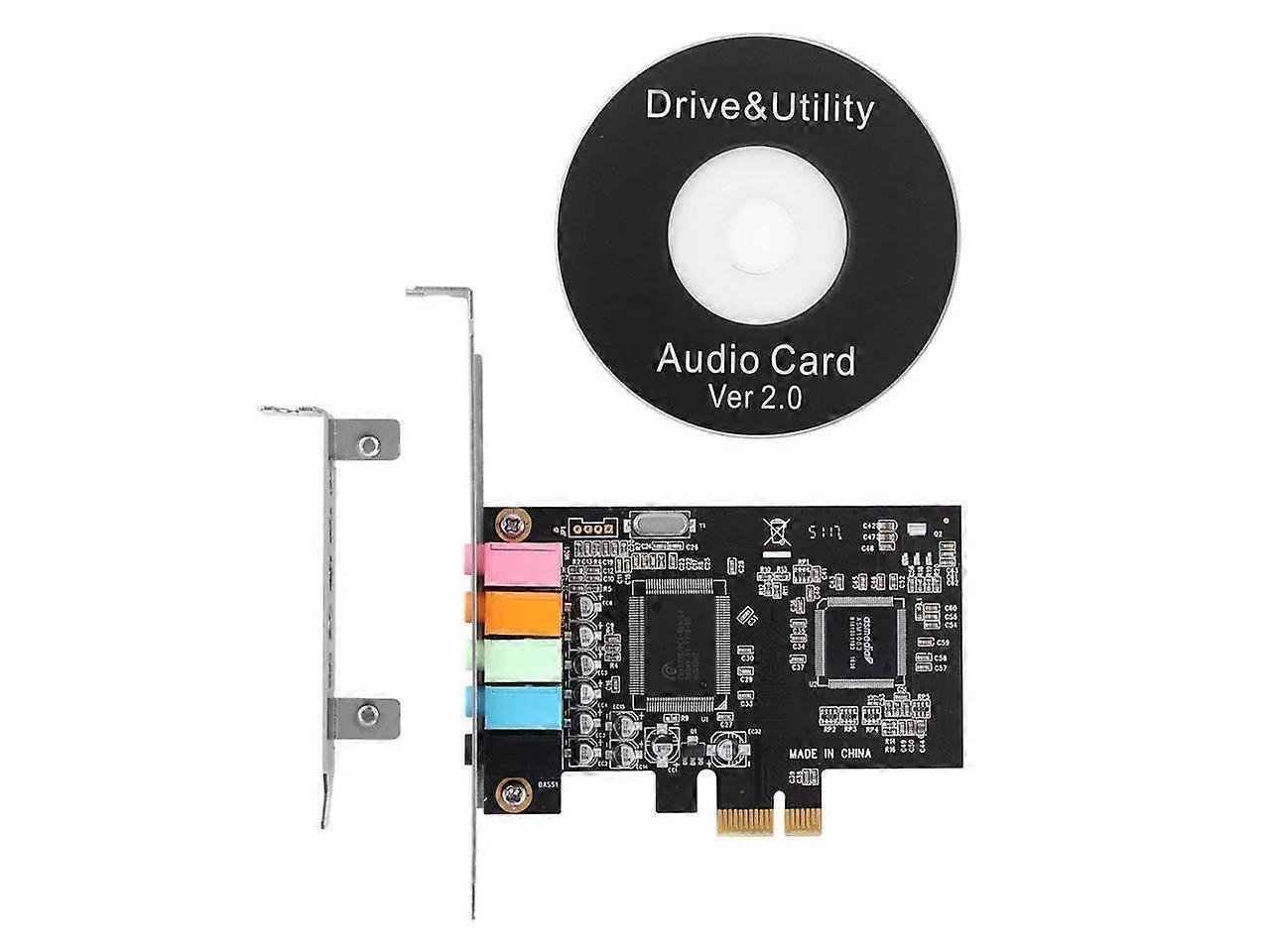 Tarjeta De Audio PCIe 5.1 Sound Card For PC - CMI8738 Chip With Low Tarjeta De Audio PCIe 5.1 Sound Card For PC - CMI8738 Chip With Low