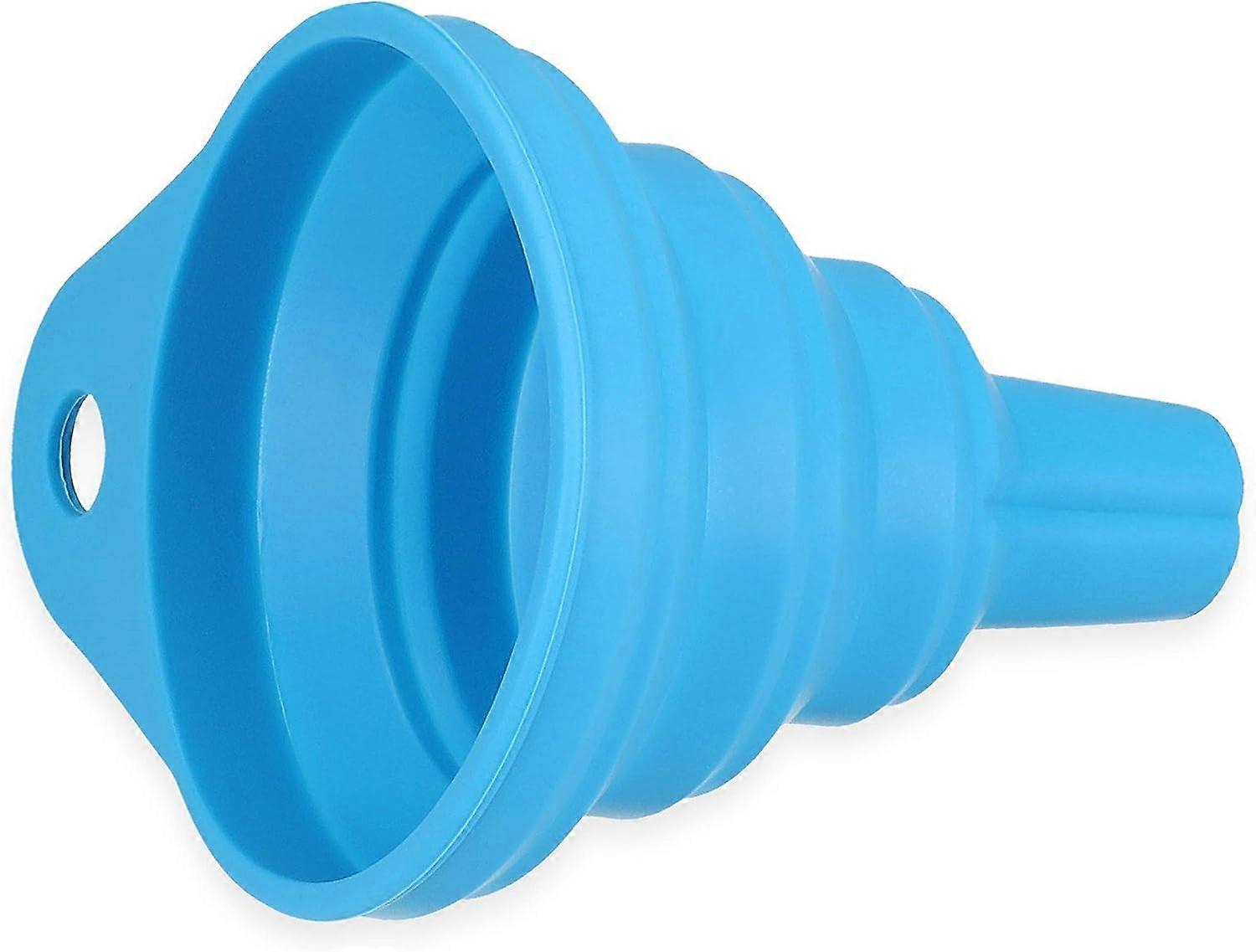 Collapsible Silicone Funnel (approx. 6.3 x 7 cm) - Blue