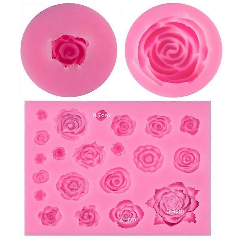 Rose Peony Flower Shape Cake Mold - 3pcs/set