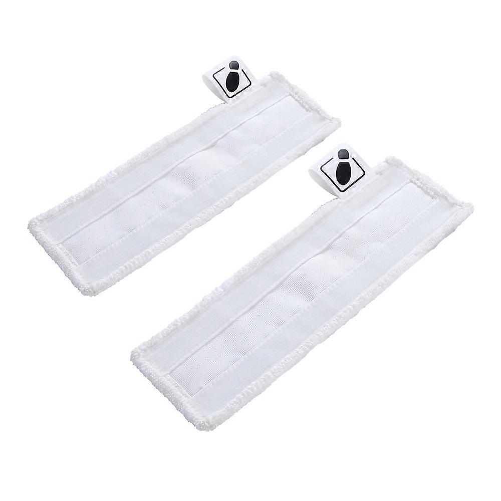 microfibre floor cloths, compatible with the floor nozzle for Krcher SC steam cleaners microfibre wipes, with hook-and-loop system and base strap, 2