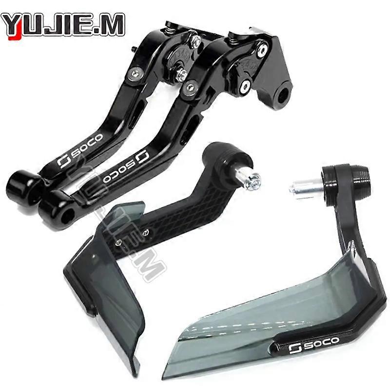 Super Soco TC TCmax TS TSx Brake Lever Set, Extendable Handle Levers Motor Bike Parts Windproof Handguard Hand Shield