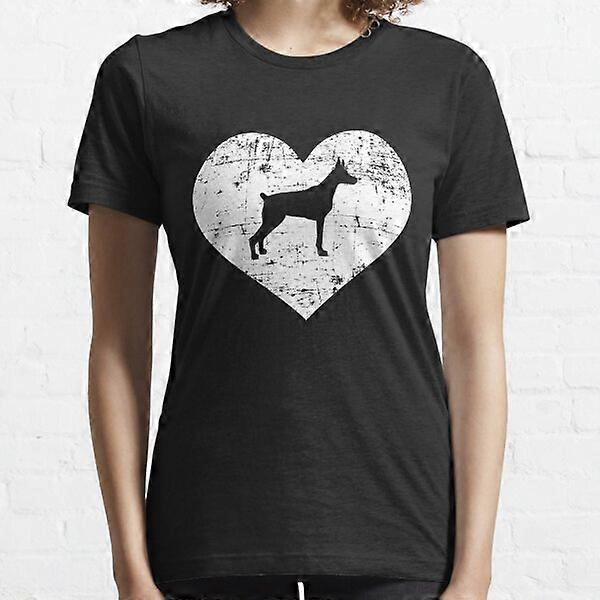 Tričko Doberman srdce Essential-RK8129