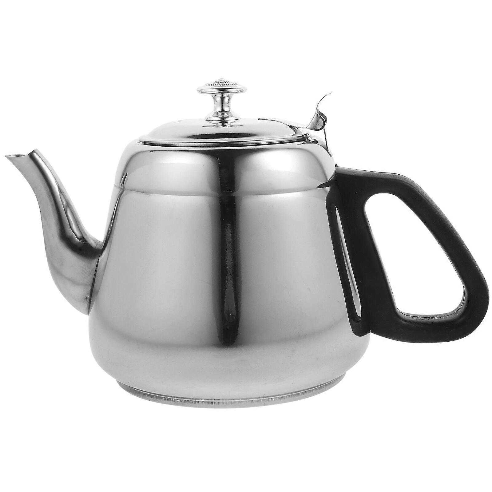 Metal Tea Pot with Strainer Kitchen Water Kettle Tea Pot with Removable Infuser for Kitchen
