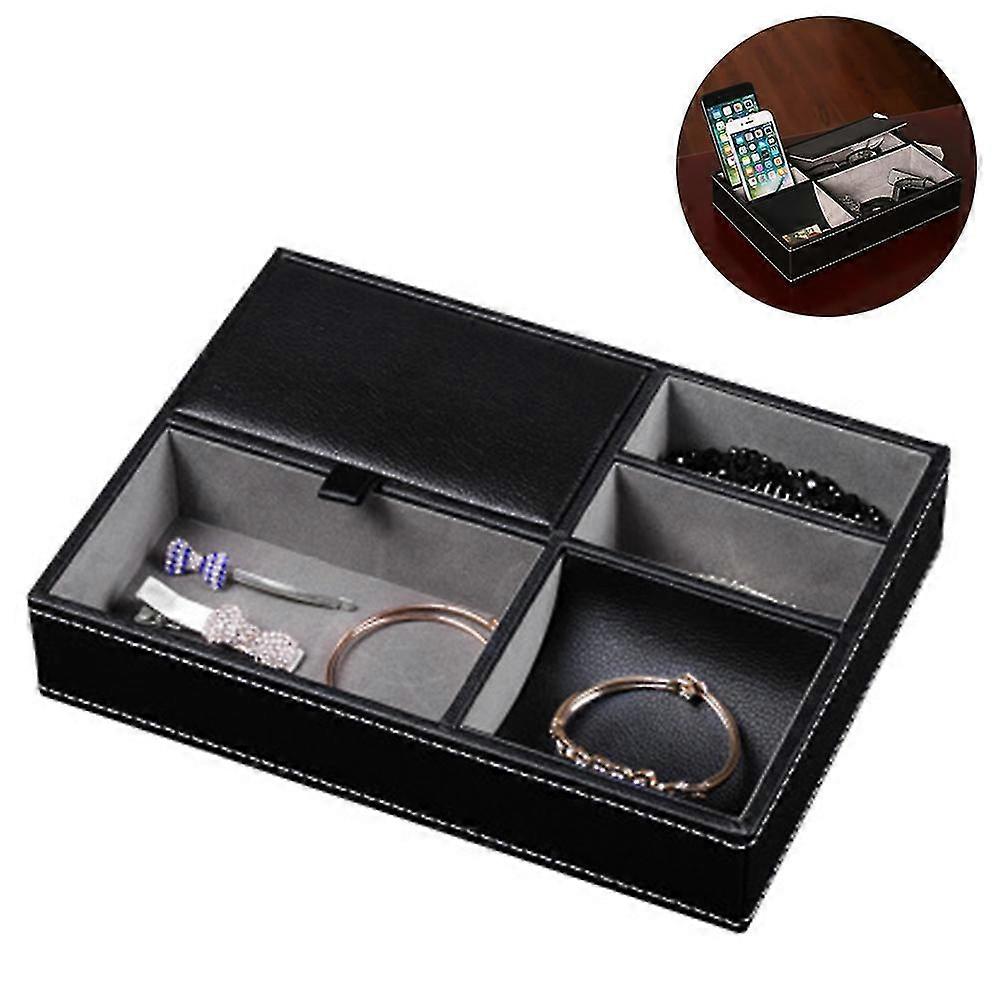 Leather Desktop Storage Organizer,multi Catchall Tray,valet Tray