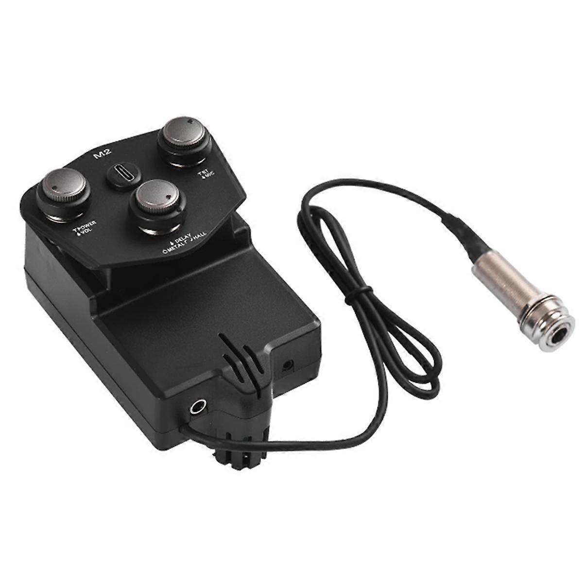 Akustisk gitarr Vibration Bluetooth Reverb Delay Mikrofon Spelar Funktion Gitarr M2 Resonance