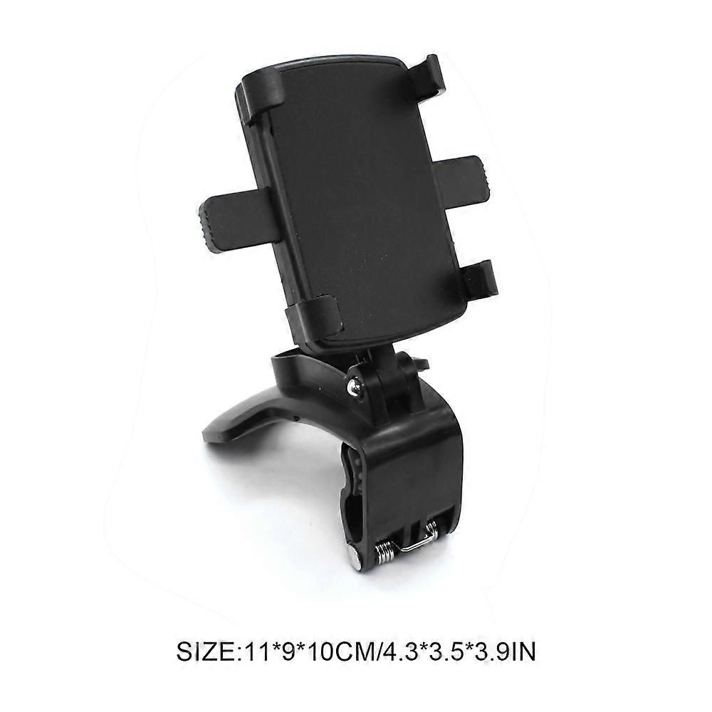 Car Mobile Phone Holder Instrument Panel GPS Multi-Functional Clip 360  Adjustable Angle Fixing Bracket Mobile Phone Navigation